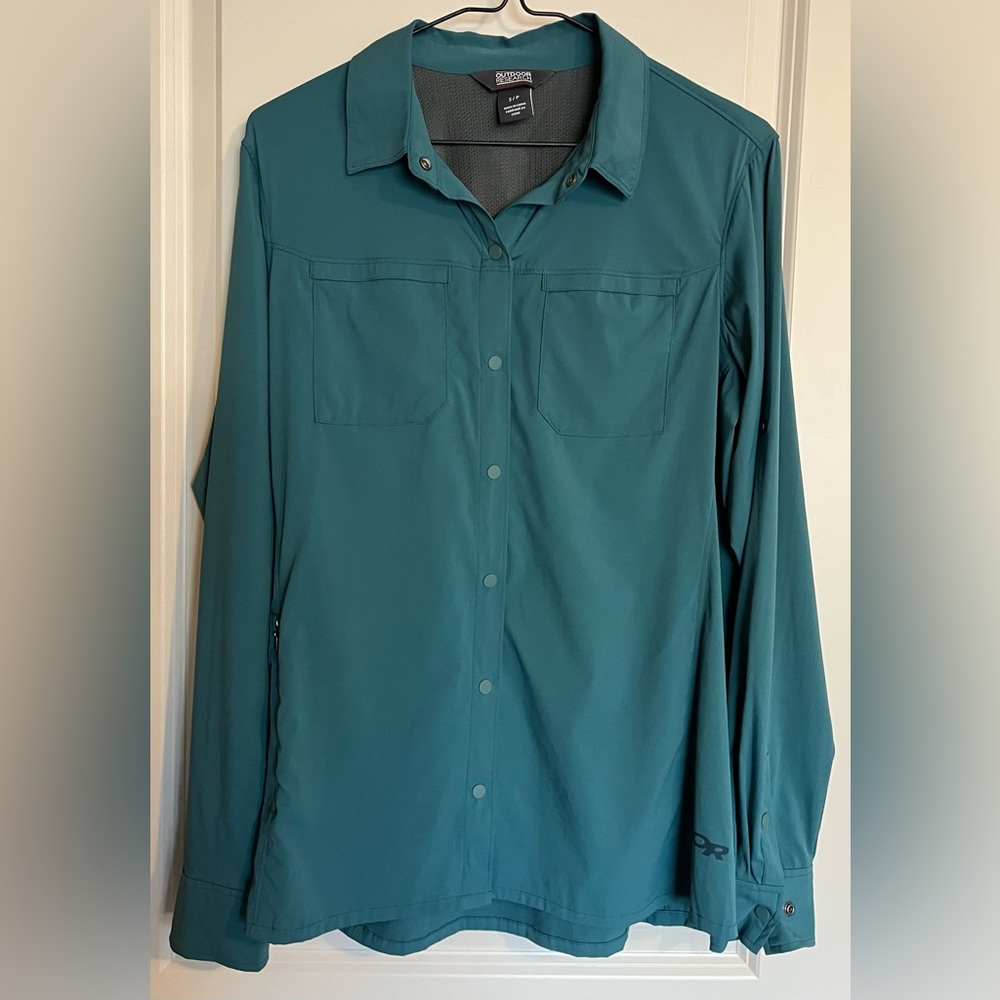 OUTDOOR RESEARCH Long Sleeve UV Protection Shirt Size Small